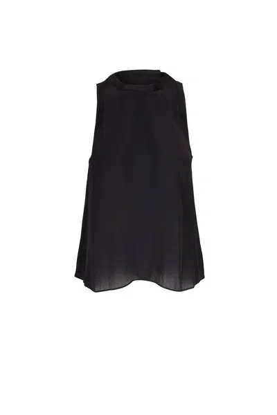 Veronica Beard Mina Shell Top In Black In Multi