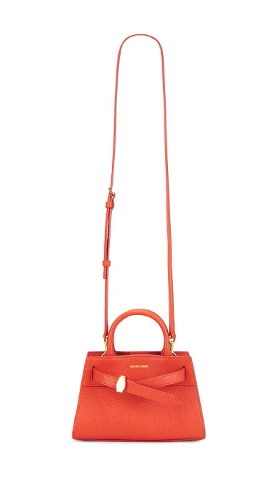 Veronica Beard Mini Dash Bag In Persimmon