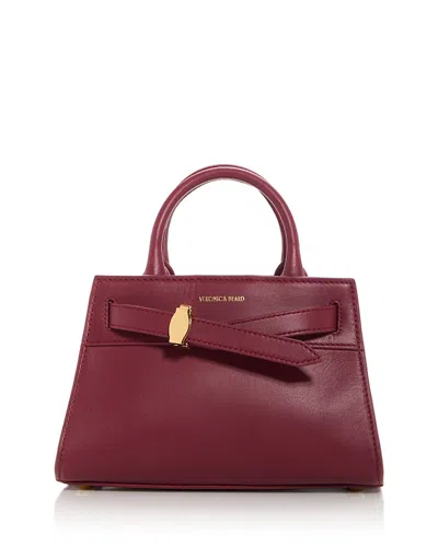 Veronica Beard Mini Dash Top Handle Bag In Oxblood