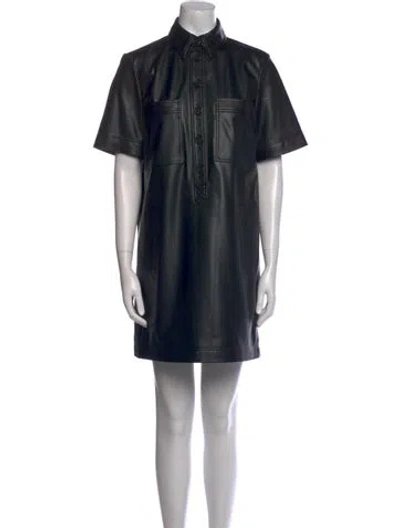 Pre-owned Veronica Beard Mini Dress In Black