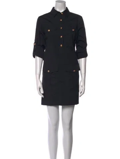 Pre-owned Veronica Beard Mini Dress In Black