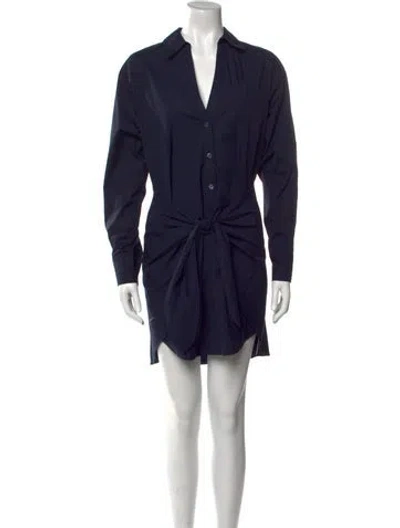 Pre-owned Veronica Beard Mini Dress In Black