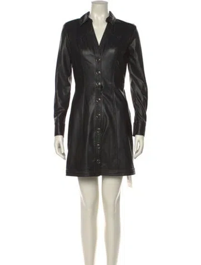 Pre-owned Veronica Beard Mini Dress In Black