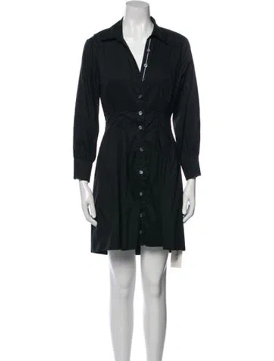 Pre-owned Veronica Beard Mini Dress In Black