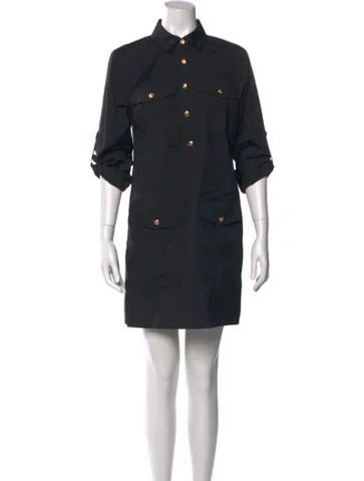 Pre-owned Veronica Beard Mini Dress In Black