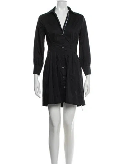 Pre-owned Veronica Beard Mini Dress In Black