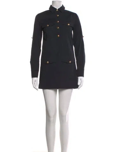 Pre-owned Veronica Beard Mini Dress In Black