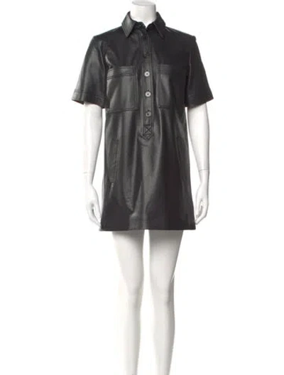 Pre-owned Veronica Beard Mini Dress In Black