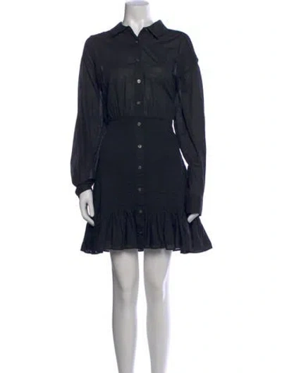 Pre-owned Veronica Beard Mini Dress In Black