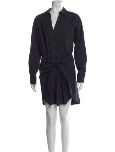 Pre-owned Veronica Beard Mini Dress In Black