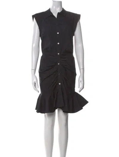 Pre-owned Veronica Beard Mini Dress In Black