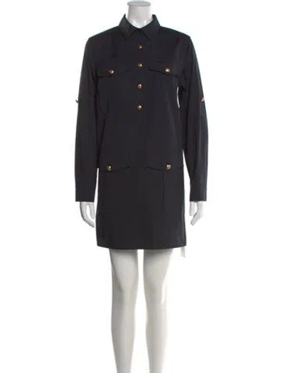 Pre-owned Veronica Beard Mini Dress In Black