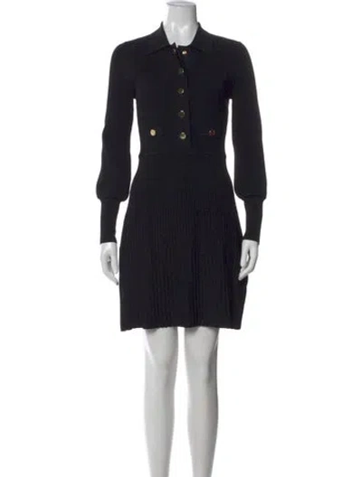 Pre-owned Veronica Beard Mini Dress In Black