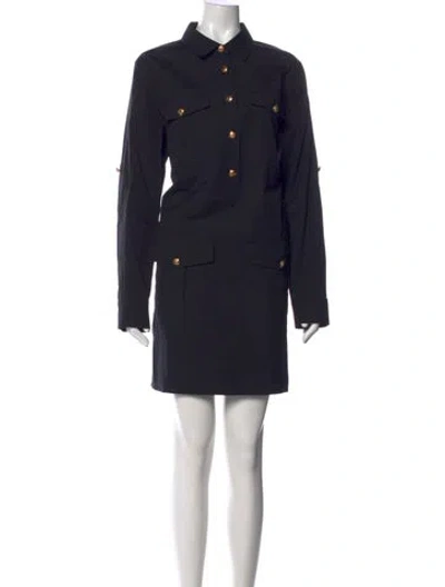 Pre-owned Veronica Beard Mini Dress In Black