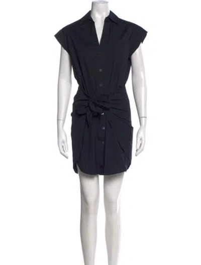 Pre-owned Veronica Beard Mini Dress In Black