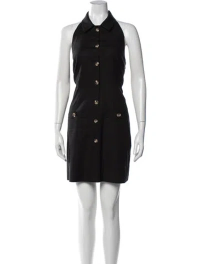 Pre-owned Veronica Beard Mini Dress In Black