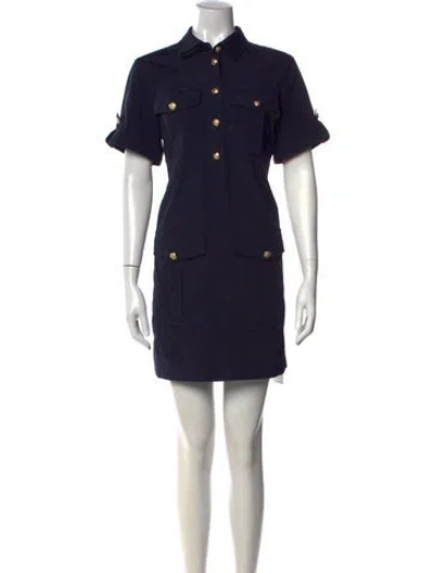Pre-owned Veronica Beard Mini Dress In Black