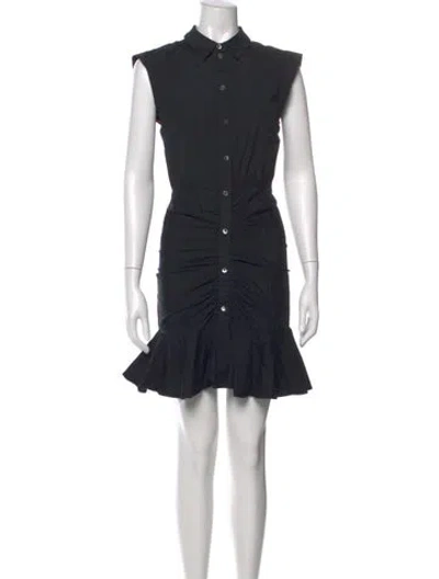 Pre-owned Veronica Beard Mini Dress In Black