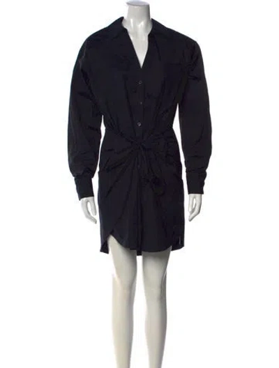 Pre-owned Veronica Beard Mini Dress In Black