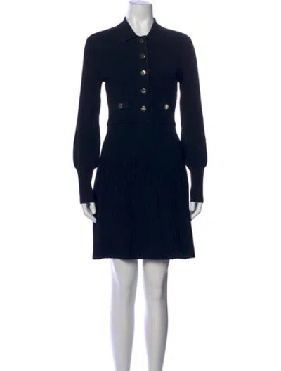Pre-owned Veronica Beard Mini Dress In Black