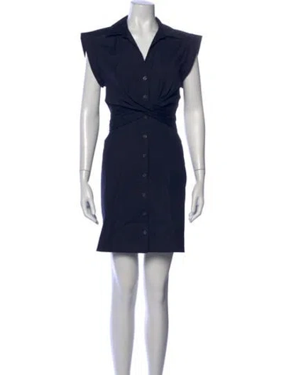 Pre-owned Veronica Beard Mini Dress In Black