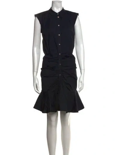 Pre-owned Veronica Beard Mini Dress In Black