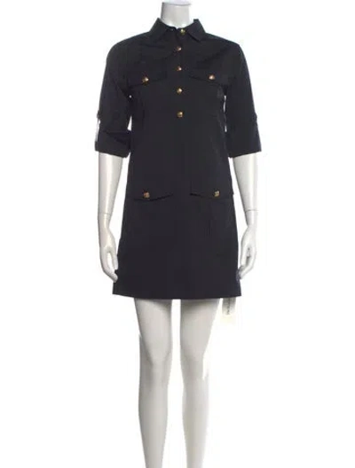 Pre-owned Veronica Beard Mini Dress In Black