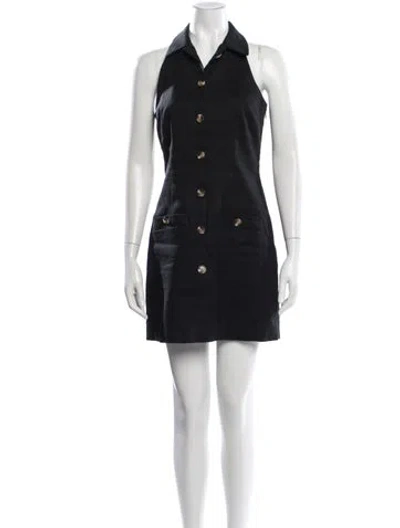 Pre-owned Veronica Beard Mini Dress In Black