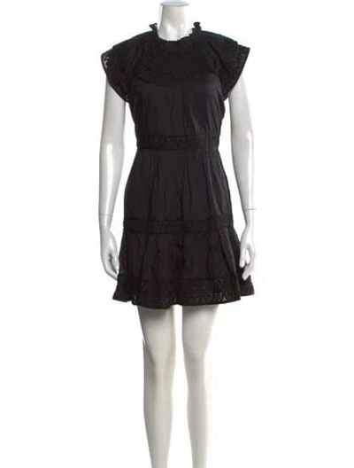 Pre-owned Veronica Beard Mini Dress In Black