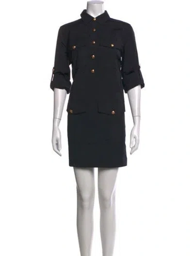 Pre-owned Veronica Beard Mini Dress In Black