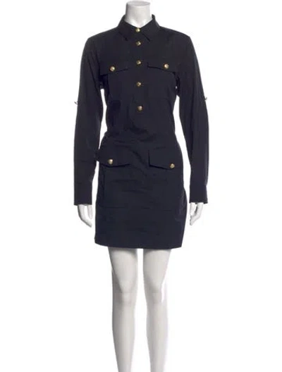 Pre-owned Veronica Beard Mini Dress In Black
