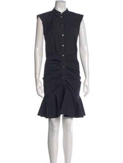 Pre-owned Veronica Beard Mini Dress In Black