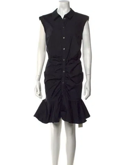 Pre-owned Veronica Beard Mini Dress In Black