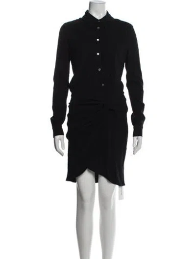 Pre-owned Veronica Beard Mini Dress In Black