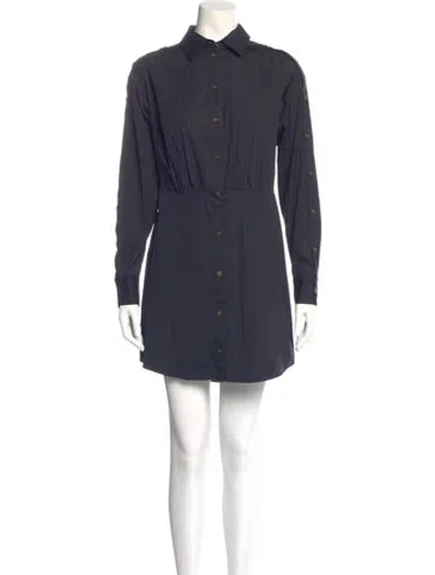Pre-owned Veronica Beard Mini Dress In Blue