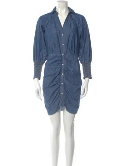 Pre-owned Veronica Beard Mini Dress In Blue