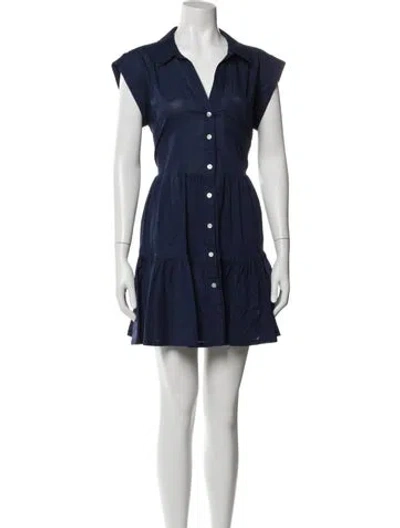 Pre-owned Veronica Beard Mini Dress In Blue
