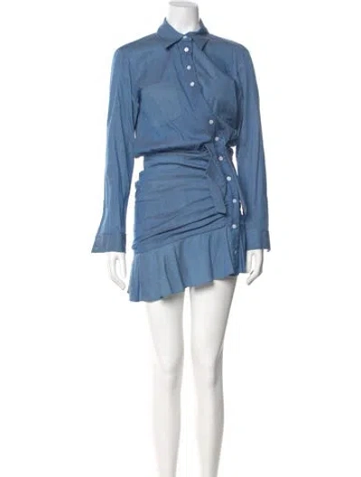 Pre-owned Veronica Beard Mini Dress In Blue