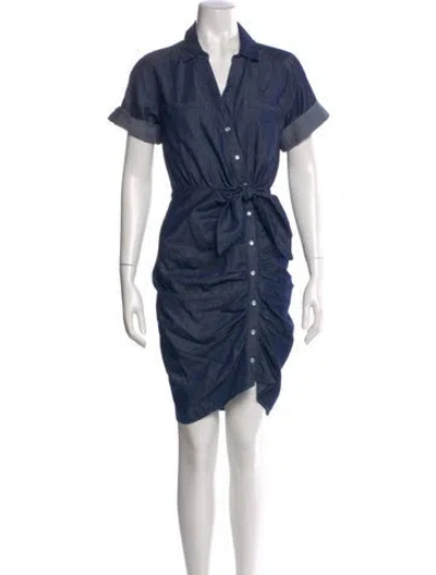 Pre-owned Veronica Beard Mini Dress In Blue