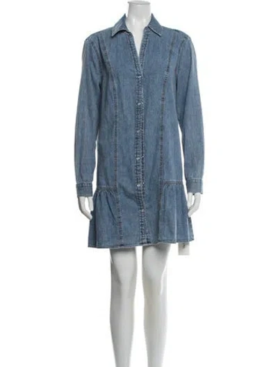 Pre-owned Veronica Beard Mini Dress In Blue