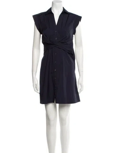 Pre-owned Veronica Beard Mini Dress In Blue