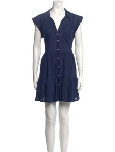 Pre-owned Veronica Beard Mini Dress In Blue
