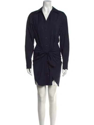 Pre-owned Veronica Beard Mini Dress In Blue