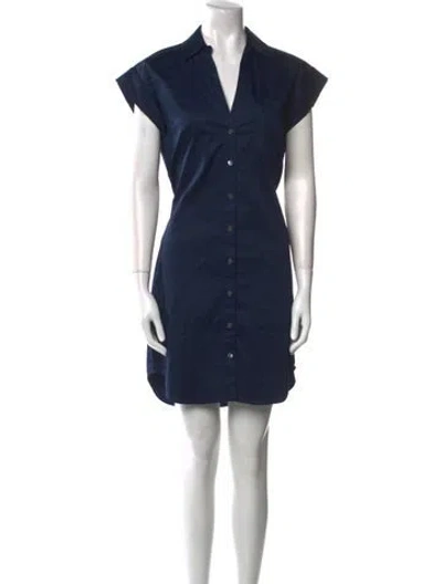 Pre-owned Veronica Beard Mini Dress In Blue