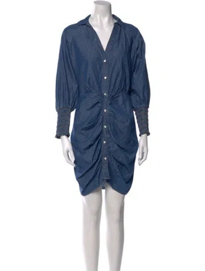 Pre-owned Veronica Beard Mini Dress In Blue