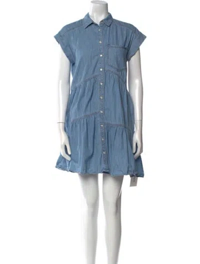 Pre-owned Veronica Beard Mini Dress In Blue