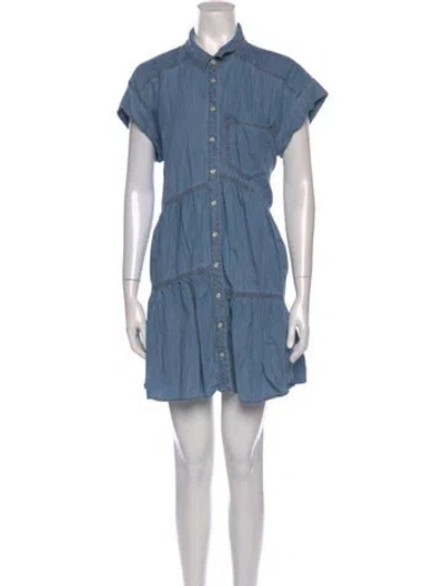 Pre-owned Veronica Beard Mini Dress In Blue