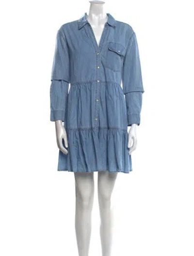 Pre-owned Veronica Beard Mini Dress In Blue