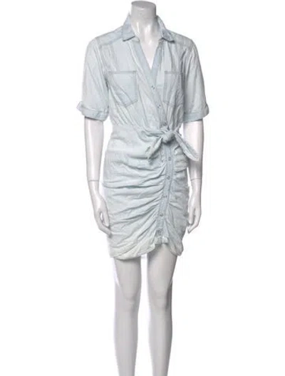 Pre-owned Veronica Beard Mini Dress In Blue
