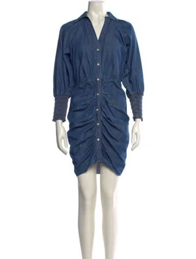 Pre-owned Veronica Beard Mini Dress In Blue